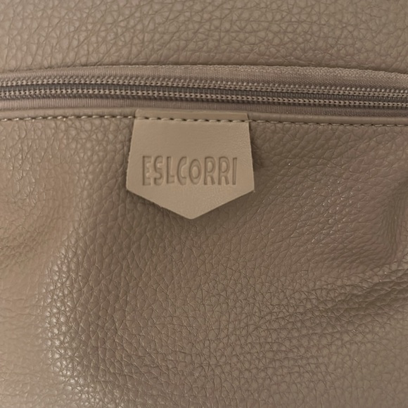 Tan Crescent Crossbody Bag with Adjustable Strap - Picture 3 of 9